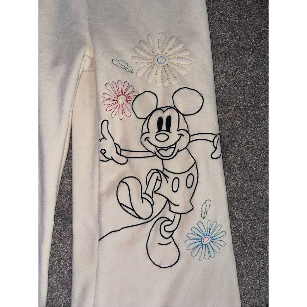 Disney 100 Fleece Mickey Mouse Embroidered Sweatpants - Picture 3 of 9